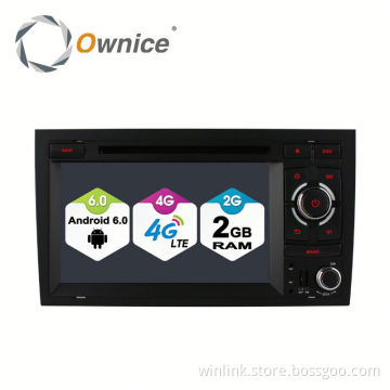 Ownice Android 6.0 Cortex A53 4core Car multimedia player for Audi A4 S4 support TPMS + 16G rom